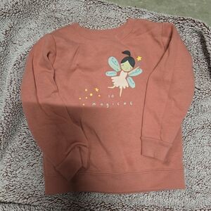 Kids Fairy Graphic Sweatshirt - Coral